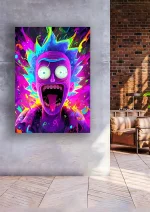 متال پوستر انیمیشن Rick and Morty طرح ریک کد L1118 - Image 2