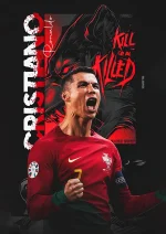 متال پوستر طرح رونالدو کد L1862