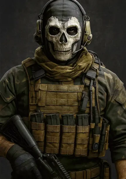 متال پوستر طرح بازی Call Of Duty کد L1865