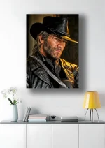 متال پوستر بازی Red Ded Redemption طرح آرتور مورگان کد L1874 - Image 2