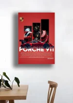 متال پوستر طرح ماشین Porsche 911 کد L1886 - Image 2