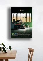 متال پوستر طرح ماشین Porsche 911 کد L1889 - Image 2