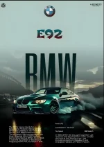 متال پوستر طرح ماشین BMW کد L1895