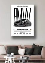 متال پوستر طرح ماشین BMW کد L1898 - Image 2