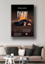 متال پوستر طرح ماشین BMW کد L1899 - Image 2