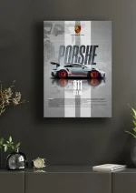متال پوستر طرح ماشین Porsche 911 کد L1901 - Image 2