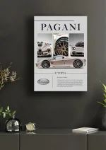 متال پوستر طرح ماشین Pagani کد L1908 - Image 2