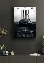 متال پوستر طرح ماشین نیسان GTR کد L1909 - Image 2
