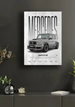 متال پوستر طرح ماشین Mercedes Benz G63 کد L1910 - Image 2