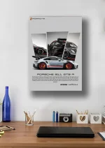 متال پوستر طرح ماشین Porsche 911 کد L1919 - Image 2