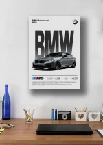 متال پوستر طرح ماشین BMW کد L1920 - Image 2
