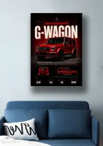 متال پوستر طرح ماشین Mercedes Benz G-Wagon کد L1924 - Image 2