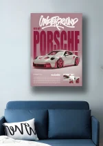 متال پوستر طرح ماشین Porsche 911 کد L1927 - Image 2