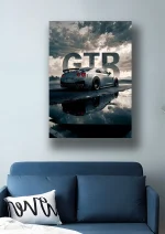 متال پوستر طرح ماشین نیسان GTR کد L1928 - Image 2