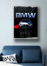 متال پوستر طرح ماشین BMW کد L1931 - Image 2