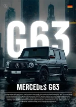 متال پوستر طرح ماشین Mercedes Benz G63 کد L1933