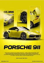متال پوستر طرح ماشین Porsche 911 کد L1938
