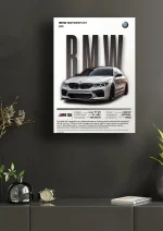 متال پوستر طرح ماشین BMW کد L1941 - Image 2