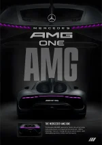 متال پوستر طرح ماشین Mercedes Benz AMG کد L1947