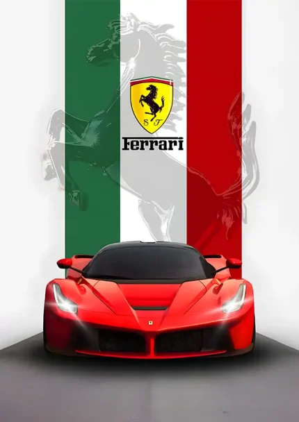 متال پوستر طرح ماشین La Ferrari کد L1949