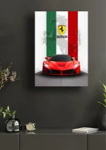 متال پوستر طرح ماشین La Ferrari کد L1949 - Image 2