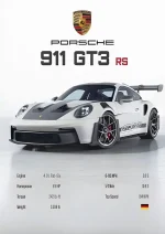 متال پوستر طرح ماشین Porsche 911 کد L1957