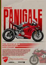 متال پوستر موتور طرح Ducati Panigale کد L1962