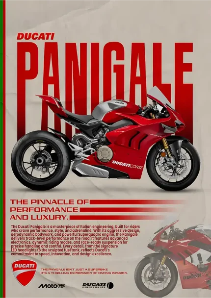 متال پوستر موتور طرح Ducati Panigale کد L1962