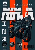 متال پوستر موتور طرح Kawasaki Ninja H2R کد L1963