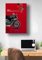 متال پوستر موتور طرح Yamaha R1 کد L1965 - Image 2