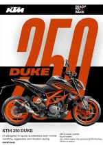 متال پوستر موتور طرح KTM 250 Duke کد L1967