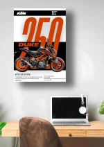 متال پوستر موتور طرح KTM 250 Duke کد L1967 - Image 2