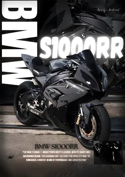 متال پوستر موتور طرح BMW S1000RR کد L1968