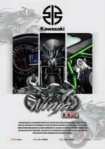 متال پوستر موتور طرح Kawasaki Ninja H2 کد L1969