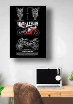 متال پوستر موتور طرح Yamaha YZF R6 کد L1970 - Image 2