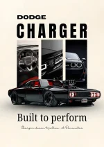 متال پوستر ماشین طرح Dodge Charger کد L1972