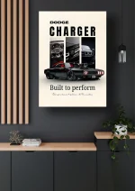 متال پوستر ماشین طرح Dodge Charger کد L1972 - Image 2