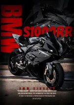 متال پوستر موتور طرح BMW S1000RR کد L1973