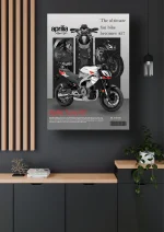 متال پوستر موتور طرح Aprilia Tuono کد L1977 - Image 2