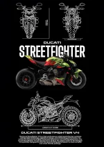 متال پوستر موتور طرح Ducati Streetfighter کد L1980