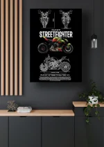 متال پوستر موتور طرح Ducati Streetfighter کد L1980 - Image 2