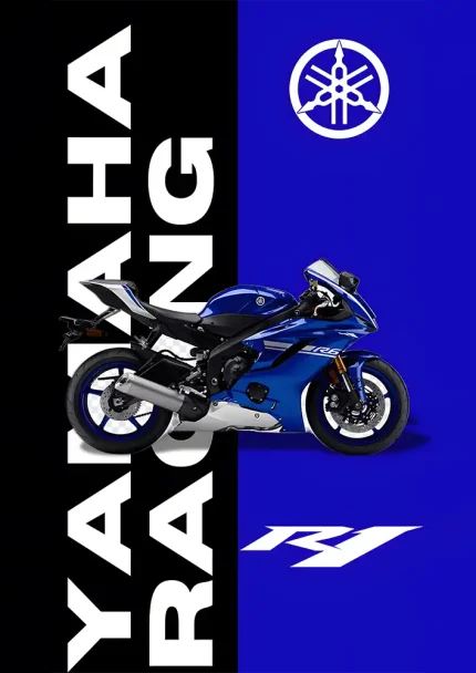 متال پوستر موتور طرح YAMAHA R1 کد L1983
