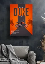 متال پوستر موتور طرح KTM 200 Duke کد L1984 - Image 2