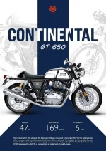 متال پوستر موتور طرح Continental GT-650 کد L1988