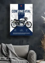 متال پوستر موتور طرح Continental GT-650 کد L1988 - Image 2