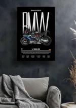 متال پوستر موتور طرح BMW M1000RR کد L1989 - Image 2