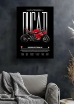 متال پوستر طرح Ducati Superleggera V4 کد L1990 - Image 2