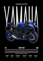 متال پوستر موتور طرح YAMAHA YZF-R7 کد L1994
