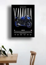 متال پوستر موتور طرح YAMAHA YZF-R7 کد L1994 - Image 2