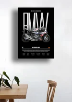 متال پوستر موتور طرح BMW M1000RR کد L1998 - Image 2